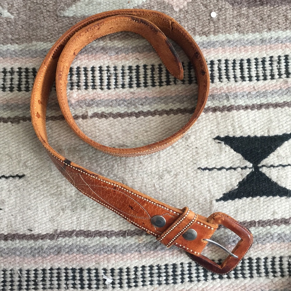 Vintage leather belt